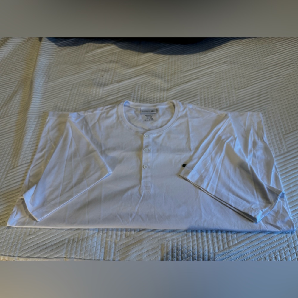 Lacoste White Pima Cotton Shirt